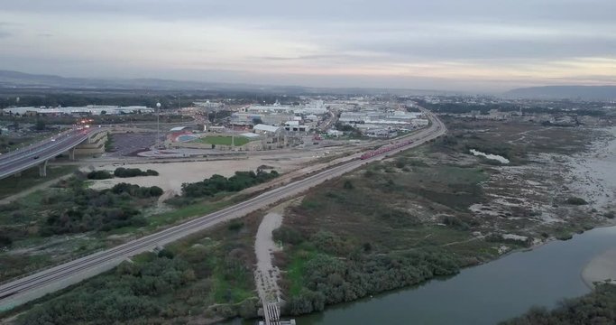 Flight over Naaman River, Acre bay
Naaman River, Acre bay, Drone shot, Israel
