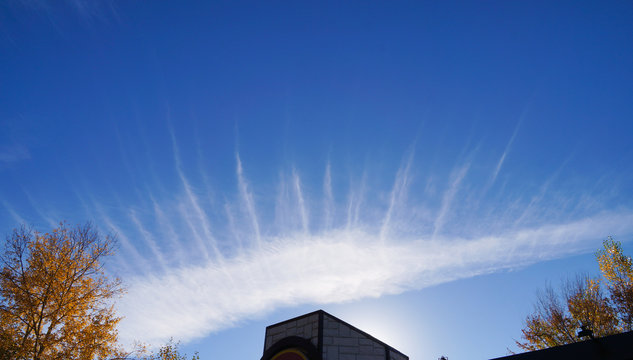 Strange clouds in the morning at Gorno-Altaisk,Russia.