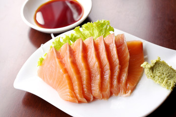 Salmon sashimi