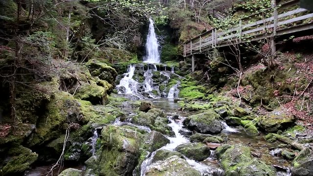 waterfall in canada recorded with a canon 6d