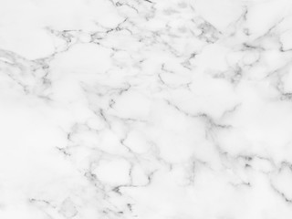 White marble texture with natural pattern for background.