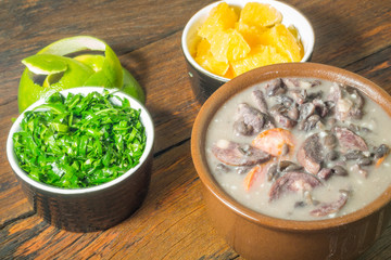 Traditional Brazilian Feijoada Food.
