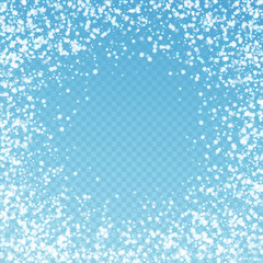 Amazing falling snow Christmas background. Subtle 