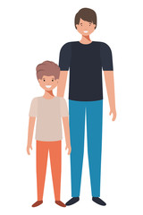 father and son avatar character