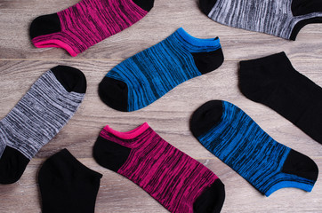 Short clean knitted socks