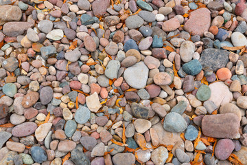 Colorful Pebbles on the Beach