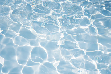 Texture of water in swimming pool for background
