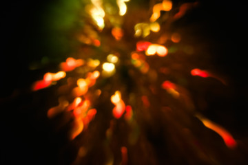 blur lens flare glow. abstract light stripes. christmas festive background decoration. multicolor...