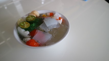 Ice Jelly on the bowl