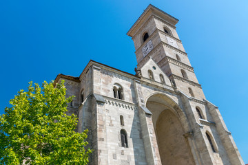 Fototapeta na wymiar Roman-Catholic Cathedral Saint Michael inside the Citadel Alba-Carolina in Alba Iulia, Romania