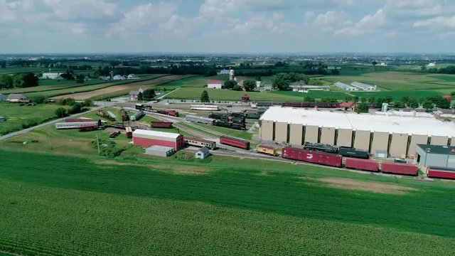 Pennsylvania RailRoad Museum as Seen by Drone