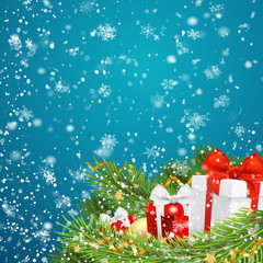 vector christmas card. holiday template