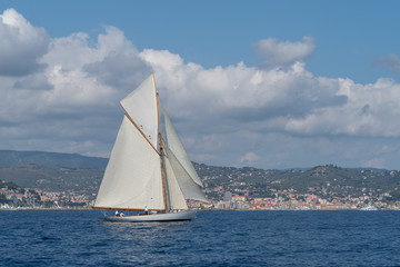 Sailboat on sea