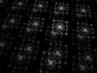 surreal Futuristic digital 3d design art abstract background fractal illustration for meditation and decoration wallpaper