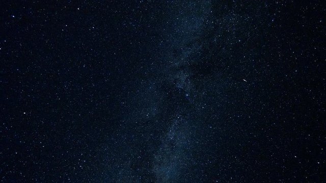 The Milky Way Moving Across the Night Sky, Stars Time Lapse