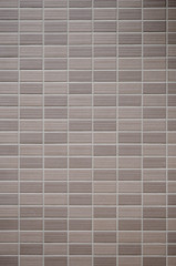 茶色のタイル壁