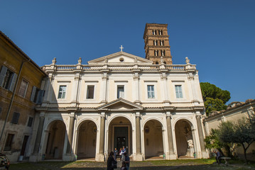 Fototapeta na wymiar San Bonifacio, San Alessio, Aventino, Aventine, Rome, Roma, Italy