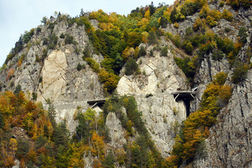 Part of the Transfagarasan highway, Romania
