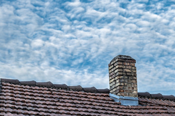 chimney on the roof