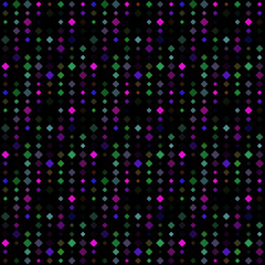 Abstract seamless pattern background with multicolored various rhombuses.