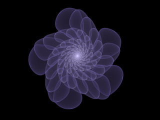 Obraz premium surreal Futuristic digital 3d design art abstract background fractal illustration for meditation and decoration wallpaper