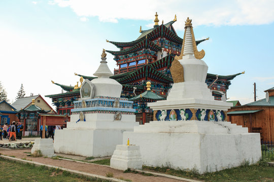 Buddhist temple. Ivolginsky Datsan, Republic of Buryatia, Russia