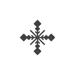 Snowflake vector icon. filled flat sign for mobile concept and web design. Freeze solid icon. Symbol, logo illustration. Pixel perfect vector graphics