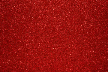 Christmas New Year Valentine Day Red Glitter background. Holiday abstract texture fabric. Element, flash.