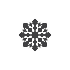 Snowflake vector icon. filled flat sign for mobile concept and web design. Snow winter solid icon. Symbol, logo illustration. Pixel perfect vector graphics