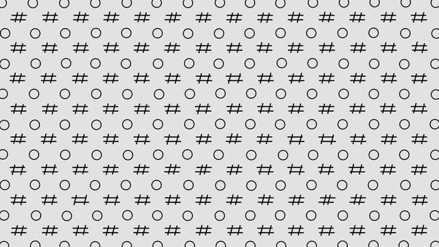 Animated Hashtag element Motion Background useful for wedding, motion graphics, typography, birthday invitation etc. Floating Hashtag Shapes.