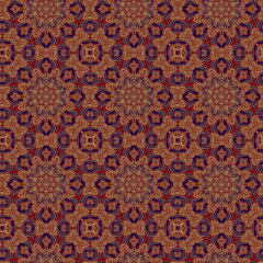 Seamless color lace pattern. With thin various lines.