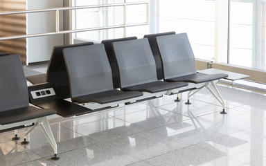 Airport terminal, empty seats
