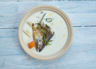 Norwegian salmon soup