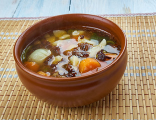 Mushroom yushka soup