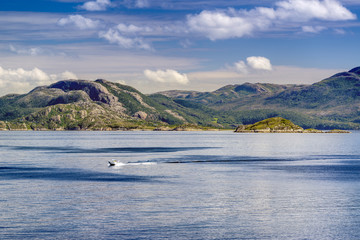 Fjord Landschaft zwischen Trondheim und Kristiansund