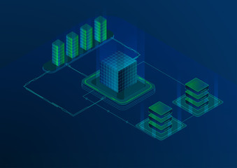 Data storage concept.