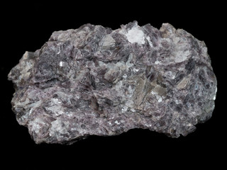 Pink lepidolite mica - lithium ore mineral