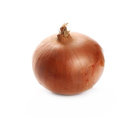 Fototapeta premium Fresh onion bulb isolated on white background