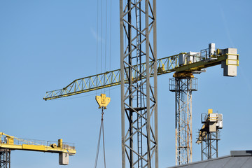Cranes at Construction site