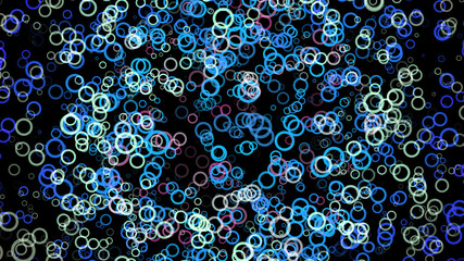 Background of multi-colored circles.