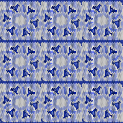 Seamless background with a knitted texture, imitation of wool. A variety of different patterns.