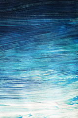 Obraz premium Blue gouache painted background