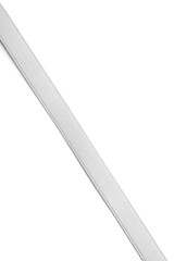 Silver ribbon on white background