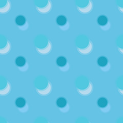 Seamless background pattern with various colored circles.