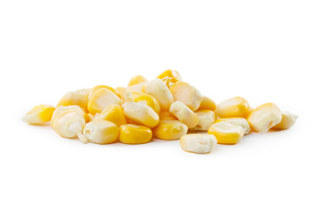 Fototapeta premium corn seeds isolated on white background