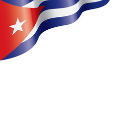 Cuba flag, vector illustration on a white background