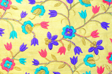 Floral pattern sari background