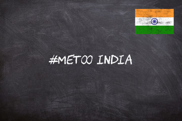 Fototapeta na wymiar #metoo movement india started against sexual abuse