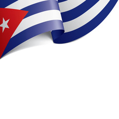 Cuba flag, vector illustration on a white background