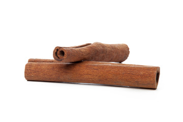 Cinnamon sticks isolated on white background